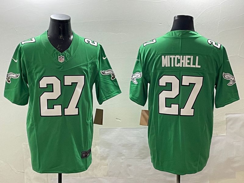 Men Philadelphia Eagles #27 Mitchell Green three generations 2025 Nike Vapor Limited NFL Jersey style 1->philadelphia eagles->NFL Jersey